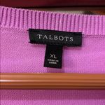 Talbots Lavender Button Front Cardigan - Size XL Photo 3