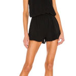 Bobi Revolve - - Black Sleeveless Drape Romper - M Photo 0