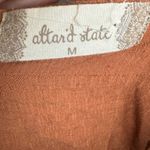 Altar'd State Altar’d State burnt orange ruffle open tie back milkmaid dress size medium Photo 5
