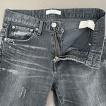 Moussy Vintage Velma Skinny Black Wash Gray Distressed Cropped Denim Jeans 26 Photo 3