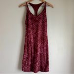 prAna Opal Dress Racerback Performance Jersey Knit Vino Tiles Size Medium Photo 2