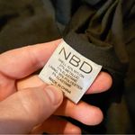 NBD Revolve  Laney Wrap‎ Dress Women’s Size Small Black Silver Mesh Lace Floral Photo 8