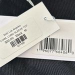 Bobi  Lis Angeles Women’s Black Cowl Neck‎ Ribbed Long Sleeve Top Size Medium $80 Photo 5