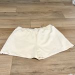 A New Day jersey smocked waist pull on shorts cream size large Photo 1