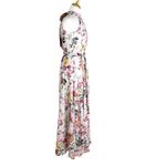 Eliza J  Floral Print Halter Neck Maxi Dress with Bow at Back Size 0 NWT Photo 8
