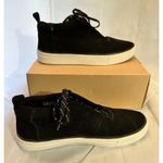 Toms  Women’s Riley Black Suede Leather Mid Top Sneakers Lace Up Size 9.5 NWT Photo 3