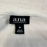 a.n.a  Women's White Cold Shoulder Crew Neck Short White Tie Sleeve Blouse Photo 6