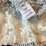 Canyon River Blues Soft Sweater Lace Trim Soft Light Sea foam Green Photo 3