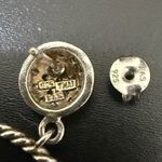 FAS 925 Sterling Silver Pave Crystal Round Hoop Earrings 5g. Photo 10