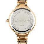 New Jeanneret Luxury Crystal Bezel Blue Face Gold Tone Mesh Band Wristwatch Photo 3