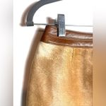 Carlisle  Tan Leather Skirt Photo 7