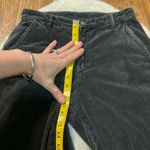 ZARA Corduroy Pants Women's 20 Black Gray Relaxed Straight Leg High Rise Photo 5