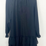 Ralph Lauren LAUREN Classic Black Embroidered Georgette Dress, Size 8 Photo 0
