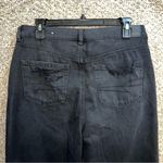 American Eagle  Distressed Mom Jeans Size 10 black baggy Photo 4
