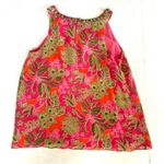 Lilly Pulitzer 50th Anniversary Jubilee Rohan pink silk top Multi Luscious Sz 6 Photo 8