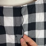 Adrianna Papell  gingham scallop trim shift black and white checkered dress sz 4 Photo 7