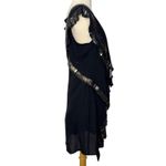 Karen Millen  Silk Beaded Sequin Mini Dress Asymmetric Party Formal Red Carpet 8 Photo 3