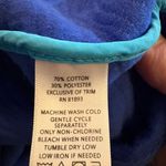 Isaac Mizrahi Size Medium Blue Button Down Shacket Photo 7