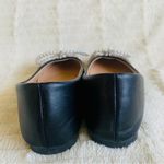 Arula Elegant Black Flats with Pearl & Rhinestone Bow. Size 7 Photo 2