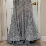 Mac Duggal NEW  Embroidered Applique Feathered One Shoulder Trumpet Gown Size 16 Photo 12