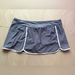 Free Country  skort size XL /16  sport swim button gray white stretch Photo 13