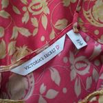 Victoria's Secret Victoria Secret Vintage 1990s scarlet red & gold lace 100% silk mini slip dress Photo 3