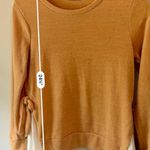 Emory park Side Tie Mustard Yellow Scoop Neck Sweater Size Small Photo 3