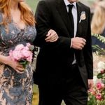 Jovani ππ Embroidered Lace Cape Sleeve Formal Gown Dress Emerald 12 NWT 00752 Photo 6