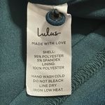 Lulus Maxi Dress Medium Infinite Glory Mermaid Long Strap Teal Green Blue Photo 4