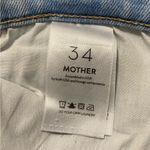 MOTHER The Mid Rise Dazzler Ankle Fray Jeans Blue Size 34 Photo 7