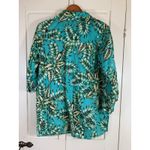 C&C California C & C California‎ Linen Tropical Shirt Roll Tab Sleeves Womens Small Vacation Photo 2