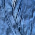 Free People  Women’s Aida Collared Long Sleeve Silky Cobalt Blue Shirt Maxi Dress Photo 12