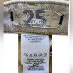 We The Free Free People City Of Lights Sz 25 High Rise Linen Blend Ecru Jeans Photo 7