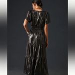 Anthropologie  The Somerset Shine Metallic Edition Tiered Maxi Dress in Size XXS Photo 3