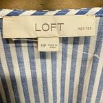 Loft MP Striped Tied Puff Sleeve Midi Dress Beach Nautical Spring Casual Party Photo 7