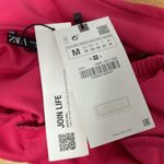 ZARA NEW- hot pink long sleeve corset crop top size medium Photo 7