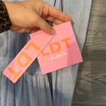 Nation Ltd LDT Goddess Clip-Dot Minidress size 4 NWT Blue gold silver Photo 4