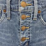 Madewell Sz 25 10" High-Rise Skinny Jeans Dewitt Wash Button Front TENCEL Denim Photo 3