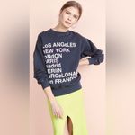 ANINE BING  City Love Sweatshirt Charcoal Size M Photo 1