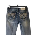 Miss Me  Women's‎ Size 25 Style M3103FA Western Embroidered Skinny Jeans Photo 1