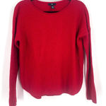 Gap Women’s Red Thermal Waffle Knit Sweater Top Size Medium Photo 0