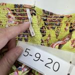 Free People Jumpsuit Womens Medium Bali Citrus Skies Boho Floral Wide Leg Photo 6