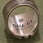 Gucci Interlocking G 20MM Silver 925 Ring Photo 2