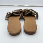 James Perse Free People X  Taupe Suede Western Buckle Slip On Mule Size 37 Photo 1