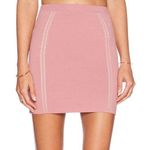 NBD x The Naven Twins Diamond Skirt Mauve Pink Knit Stretch Mini Size Small Photo 0