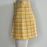 The Comfy And Ready Plaid Skorts In Yellow Size XS Photo 9