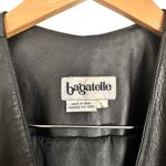 Bagatelle Vintage  Black 100% Cow Leather Vest Gold Hardware Grunge Indie Sleeze Photo 1