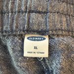 Old Navy Linen Blend Chambray Shorts Boho XL Pull On Embroidered Drawstring Photo 3