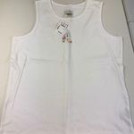 Christopher & Banks White Sleeveless Top Birdhouse Embroidery Tank Photo 0