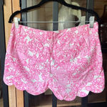 Lilly Pulitzer  she's a fox buttercup shorts scalloped chinos Barbie pink print Photo 8